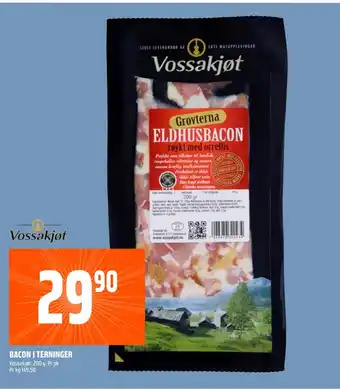 Coop Obs Bacon i terninger tilbud