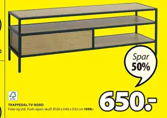 JYSK Trappedal tv-bord tilbud