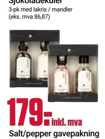 Europris Salt/pepper gavepakning tilbud