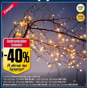 Europris Gudbrandsdalen lyslenke! tilbud
