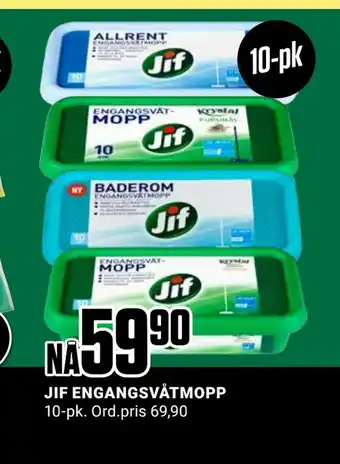 Europris Jif engangsvåtmopp tilbud