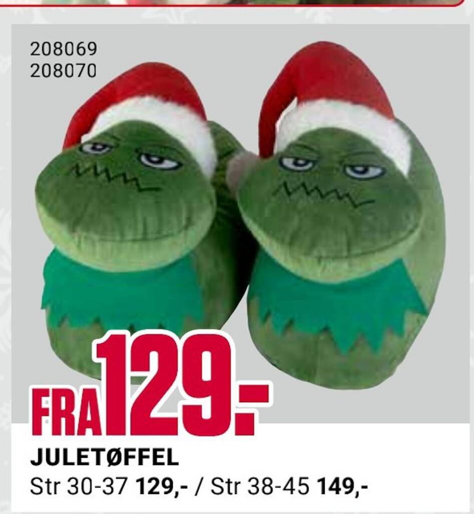 Europris Juletøffel tilbud