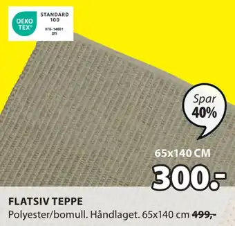 JYSK Flatsiv teppe tilbud