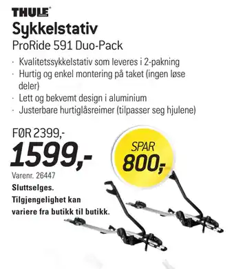 Thansen Sykkelstativ tilbud