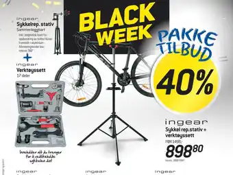 Thansen Sykkel rep.stativ + verktøyssett tilbud