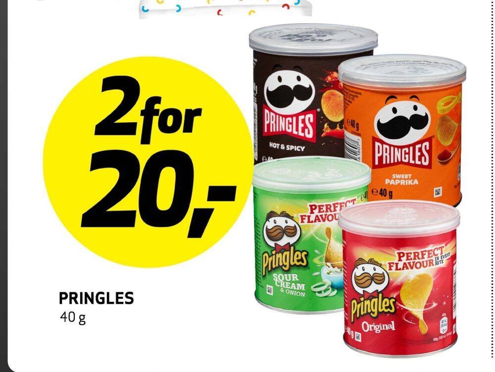 Bunnpris Pringles tilbud