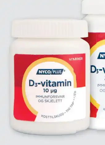 Vitusapotek Nycoplus d3 10mcg tilbud