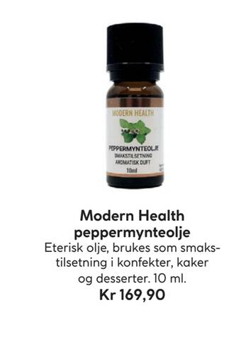 Vitusapotek Modern health peppermynteolje tilbud