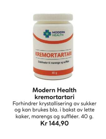 Vitusapotek Modern health kremortartari tilbud