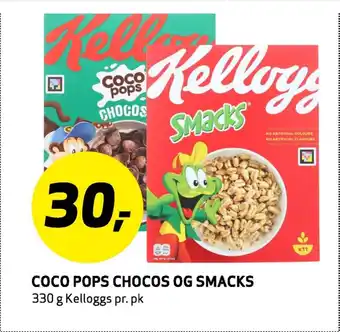 Bunnpris Coco pops chocos og smacks tilbud