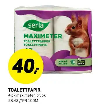 Bunnpris Toalettpapir tilbud