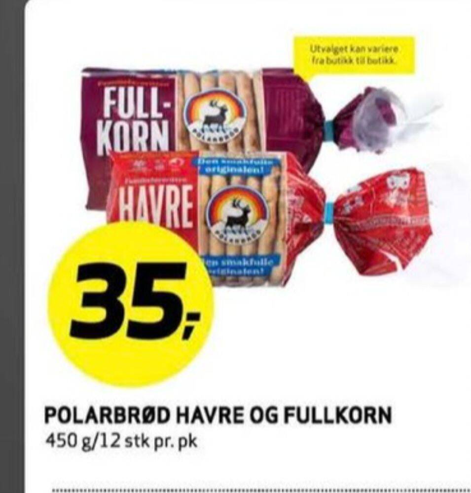 Bunnpris Polarbrød brød tilbud