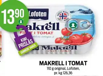 Kiwi Lofoten makrell tilbud