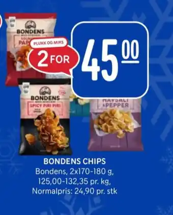 Rema 1000 Bondens chips tilbud