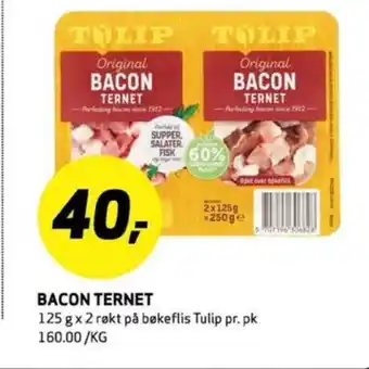 Bunnpris Tulip baconterninger tilbud