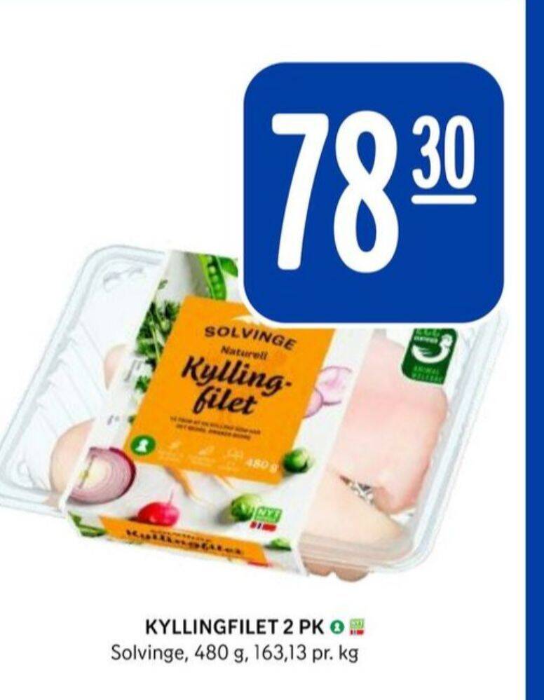 Rema 1000 Solvinge kyllingfilet tilbud