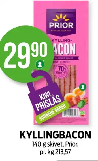Kiwi Prior bacon tilbud