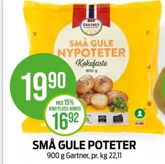 Kiwi Gartner poteter tilbud