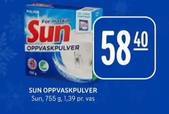 Rema 1000 Sun maskinoppvask - pulver tilbud