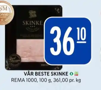 Rema 1000 Rema 1000 skinke tilbud