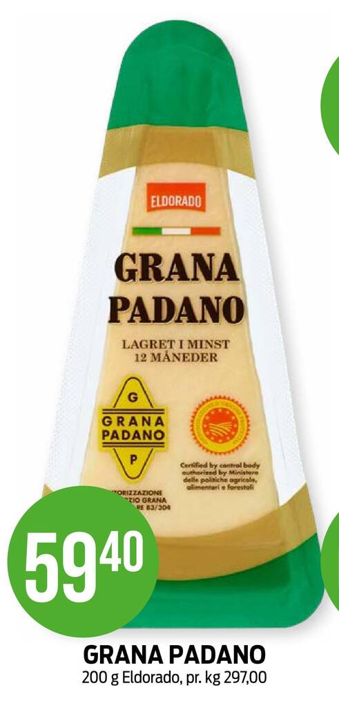 Kiwi Grana padano tilbud