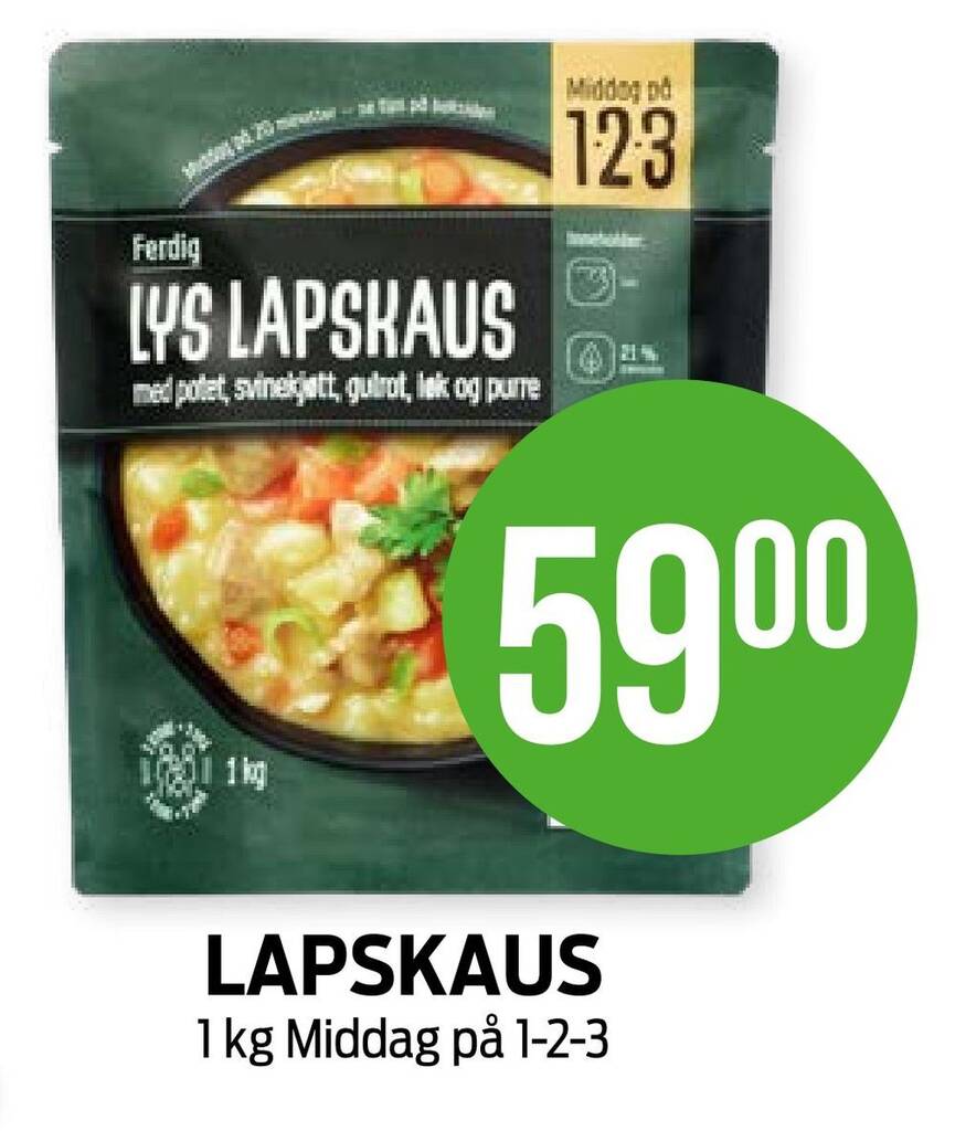 Kiwi Lapskaus tilbud