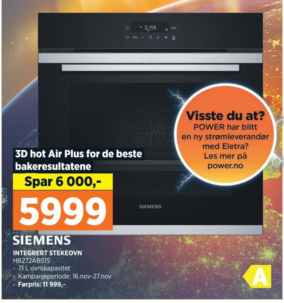 POWER Integrert stekeovn tilbud