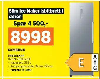 POWER Fryseskap tilbud