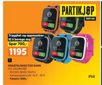 POWER Smartklokke for barn tilbud