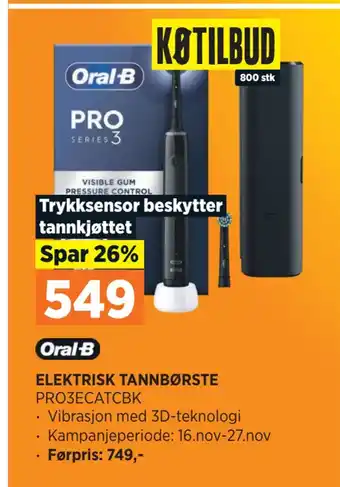 POWER Elektrisk tannbørste tilbud