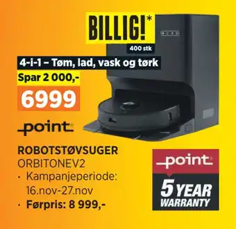 POWER Robotstøvsuger tilbud