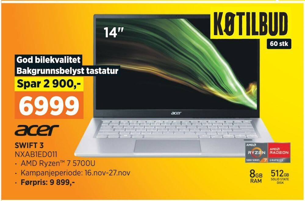 POWER Swift 3 tilbud