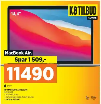 POWER 13 macbook air (2020) tilbud