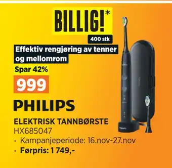 POWER Elektrisk tannbørste tilbud