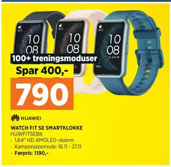 POWER Watch fit se smartklokke tilbud