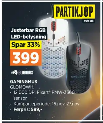 POWER Gamingmus tilbud