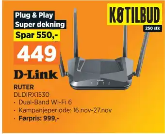 POWER D-link ruter tilbud