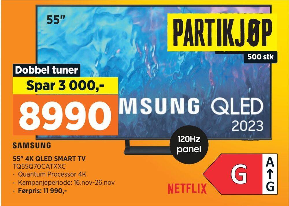 POWER Samsung 55 4k qled smart tv tilbud