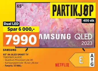 POWER Samsung 65 4k qled smart tv tilbud