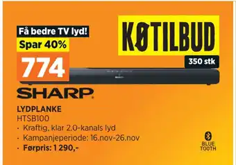 POWER Lydplanke tilbud