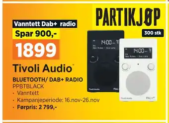 POWER Bluetooth/ dab+ radio tilbud