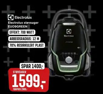 Skousen Electrolux støvsuger euo9green tilbud