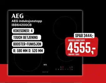 Skousen Aeg induksjonstopp ibb64200cb tilbud