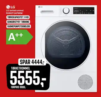 Skousen Lg tørketrommel rh80t2ap6rm tilbud
