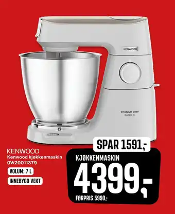 Skousen Kenwood kjøkkenmaskin 0w20011379 tilbud