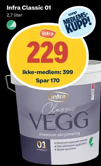 Coop Obs Infra Classic 01 2,7 liter tilbud