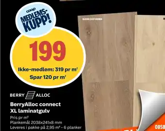 Coop Obs BerryAlloc connect XL laminatgulv tilbud