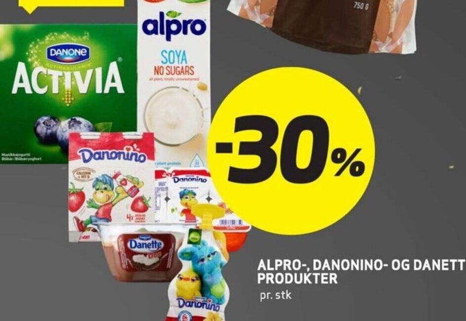 Bunnpris ALPRO-, DANONINO- OG DANETTE-PRODUKTER tilbud