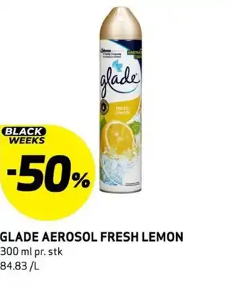 Bunnpris GLADE AEROSOL FRESH LEMON tilbud