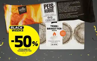 Bunnpris PEISKUBBE OG TENNBRIKTETTER tilbud